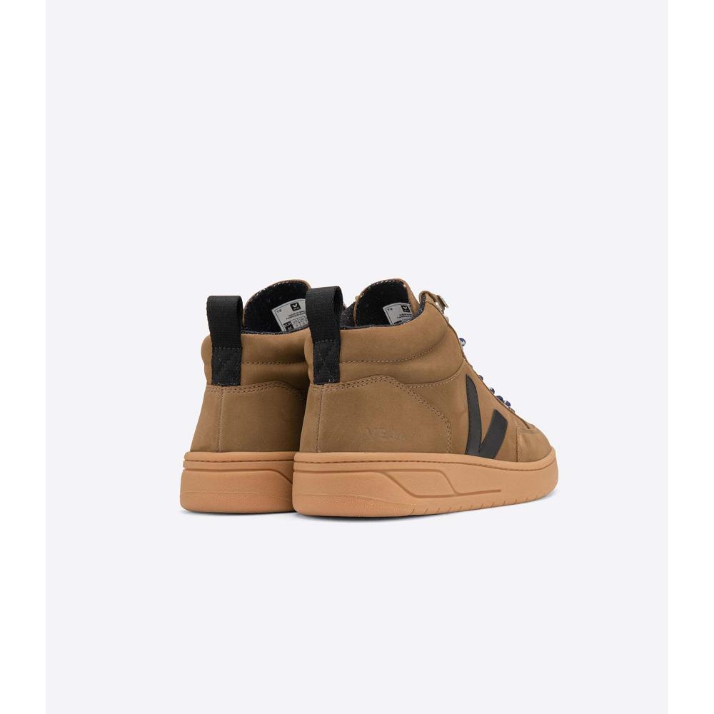 Veja RORAIMA NUBUCK Men's High Tops Coffee | NZ 116QMA